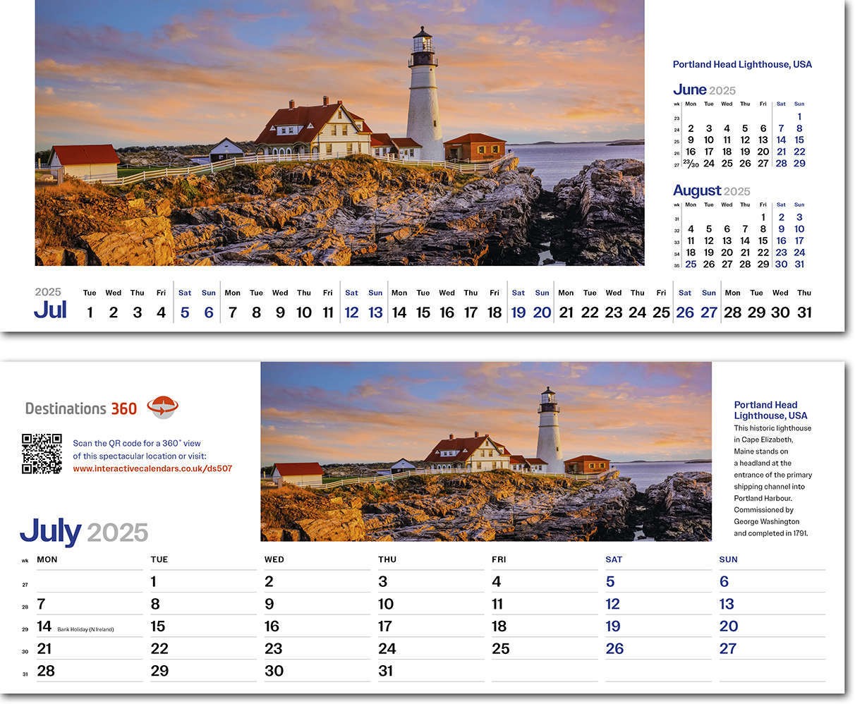 Destinations360 Task Station Desk Calendar