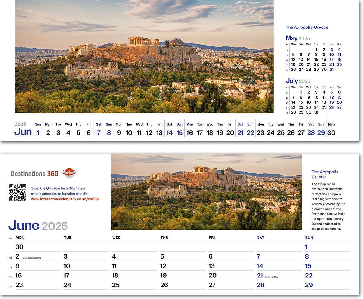 Destinations360 Task Station Desk Calendar