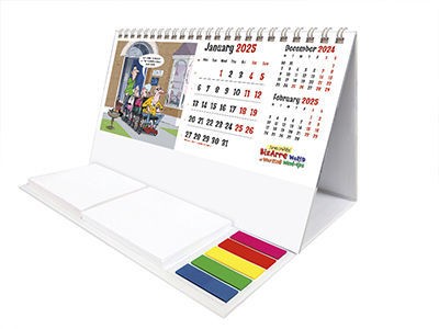 Bizarre World of Working Wind Ups Note Station Desk Calendar