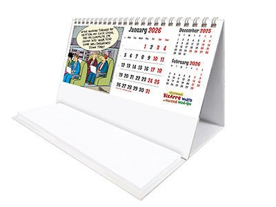 Bizarre World of Working Wind Ups Task Station Desk Calendar