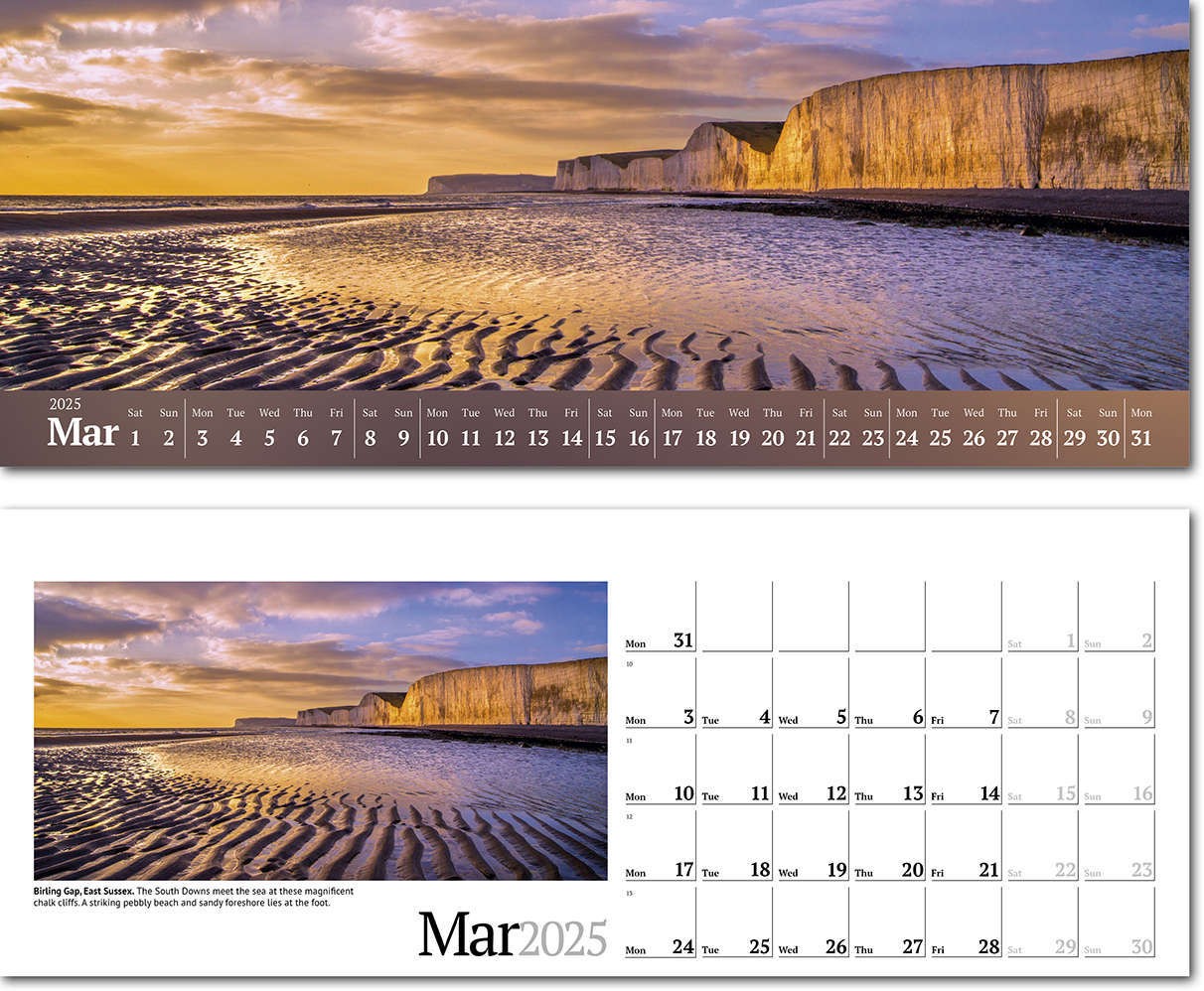 Wild Britain Task Station Desk Calendar