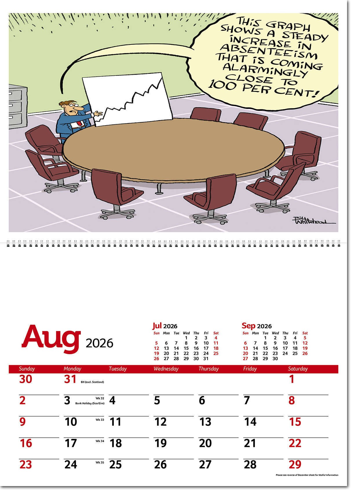 Working Wind-Ups Postage Saver Calendar