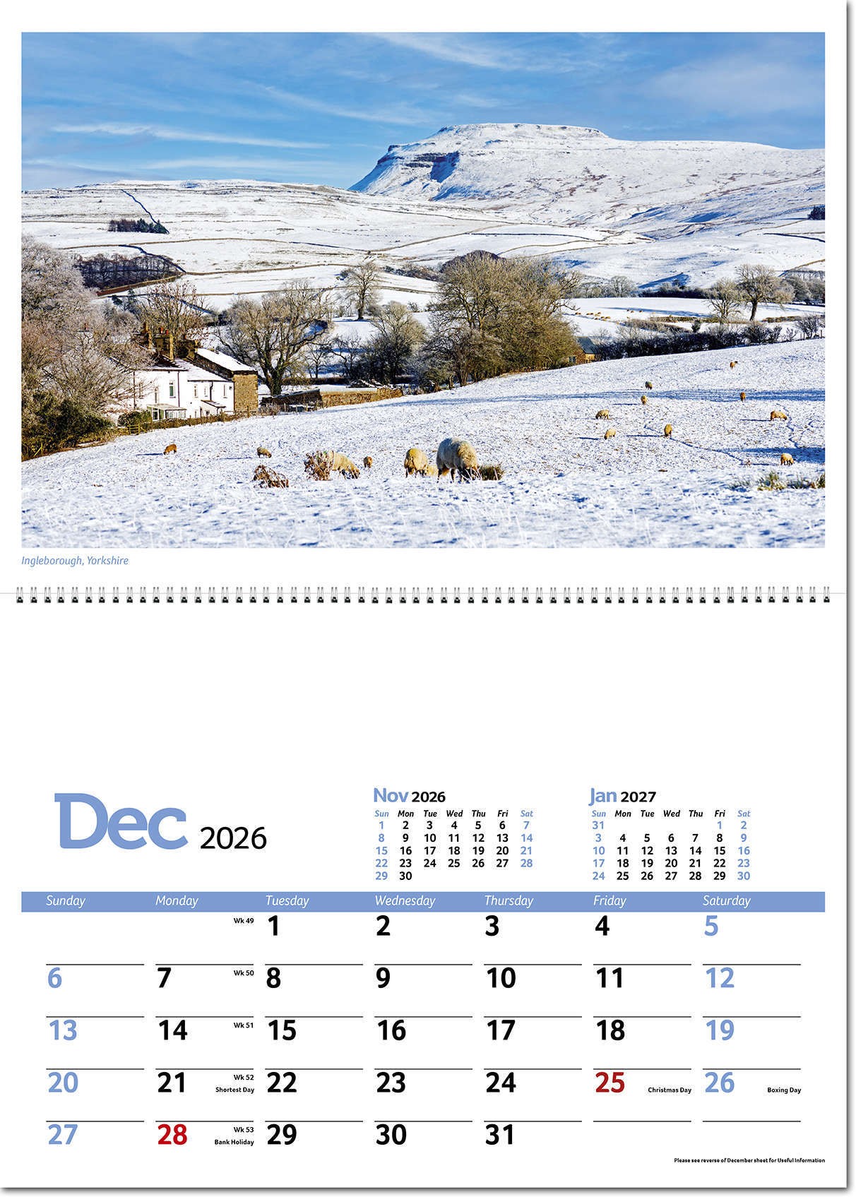 Beautiful Britain Postage Saver Calendar