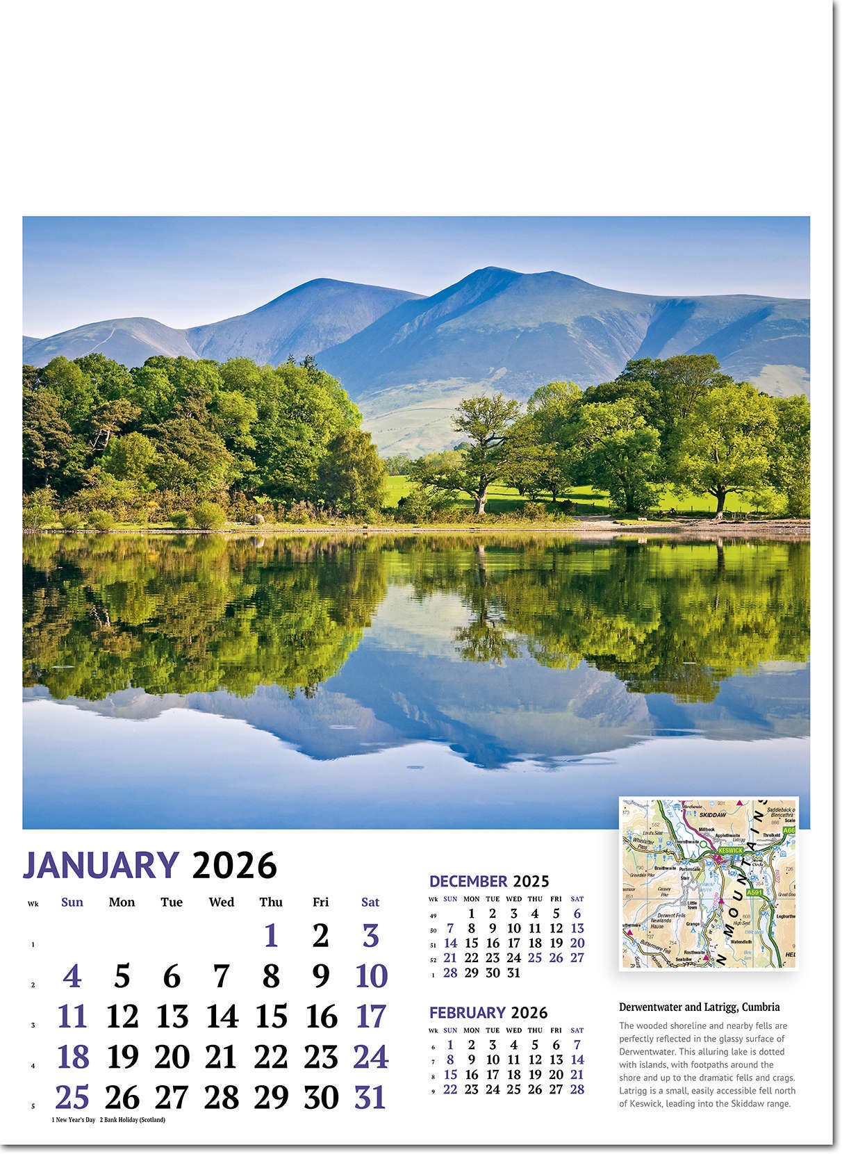Beautiful Britain Wall Calendar