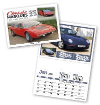 Classic Marques Past and Present Postage Saver Calendar