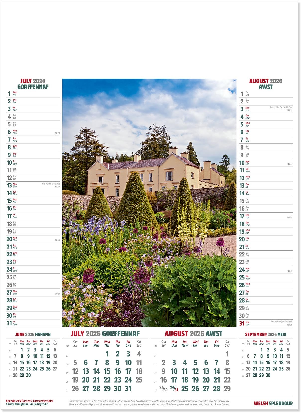 Welsh Splendour Calendar