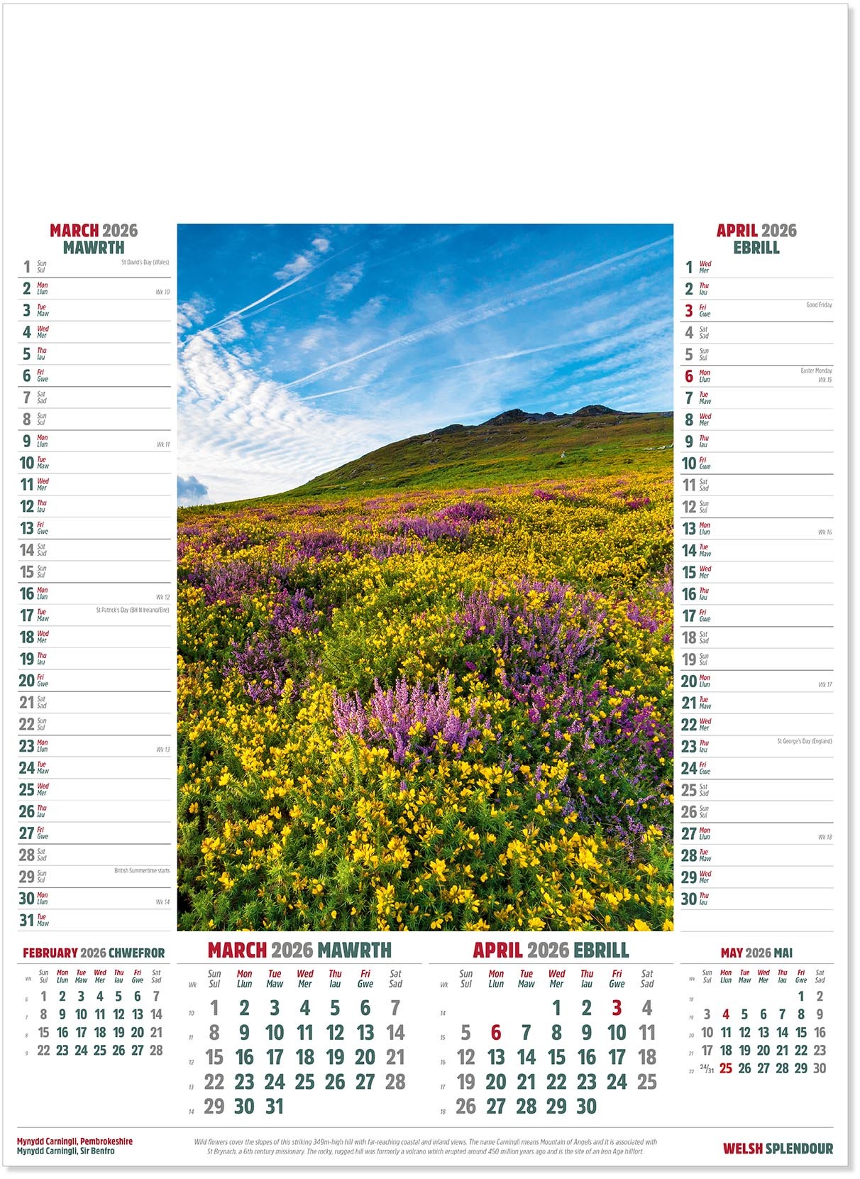 Welsh Splendour Calendar