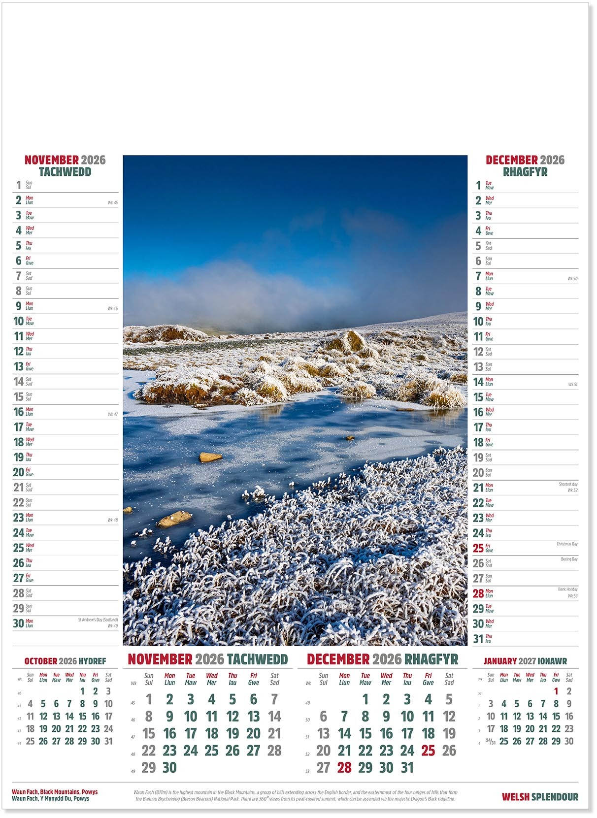 Welsh Splendour Calendar