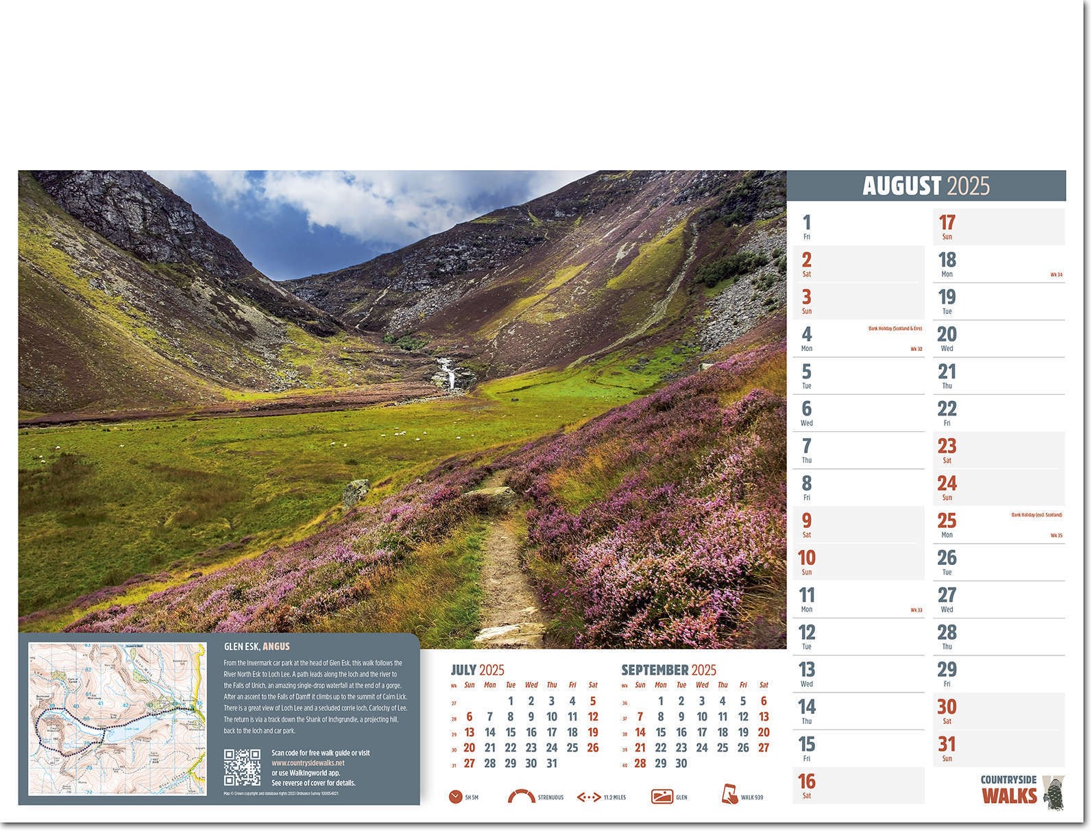 Countryside Walks Wall Calendar