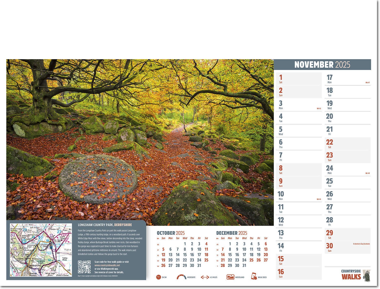 Countryside Walks Wall Calendar