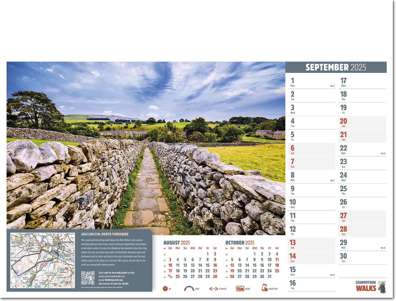 Countryside Walks Wall Calendar