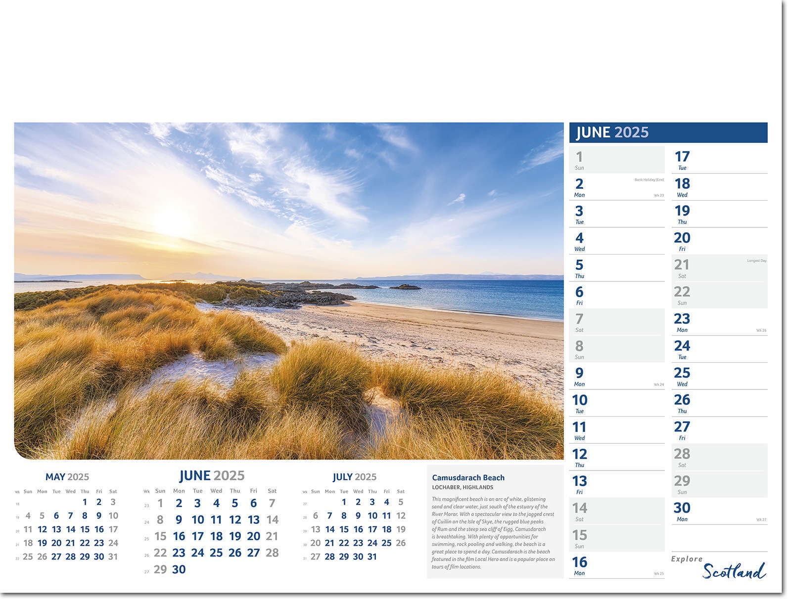 Explore Scotland Calendar