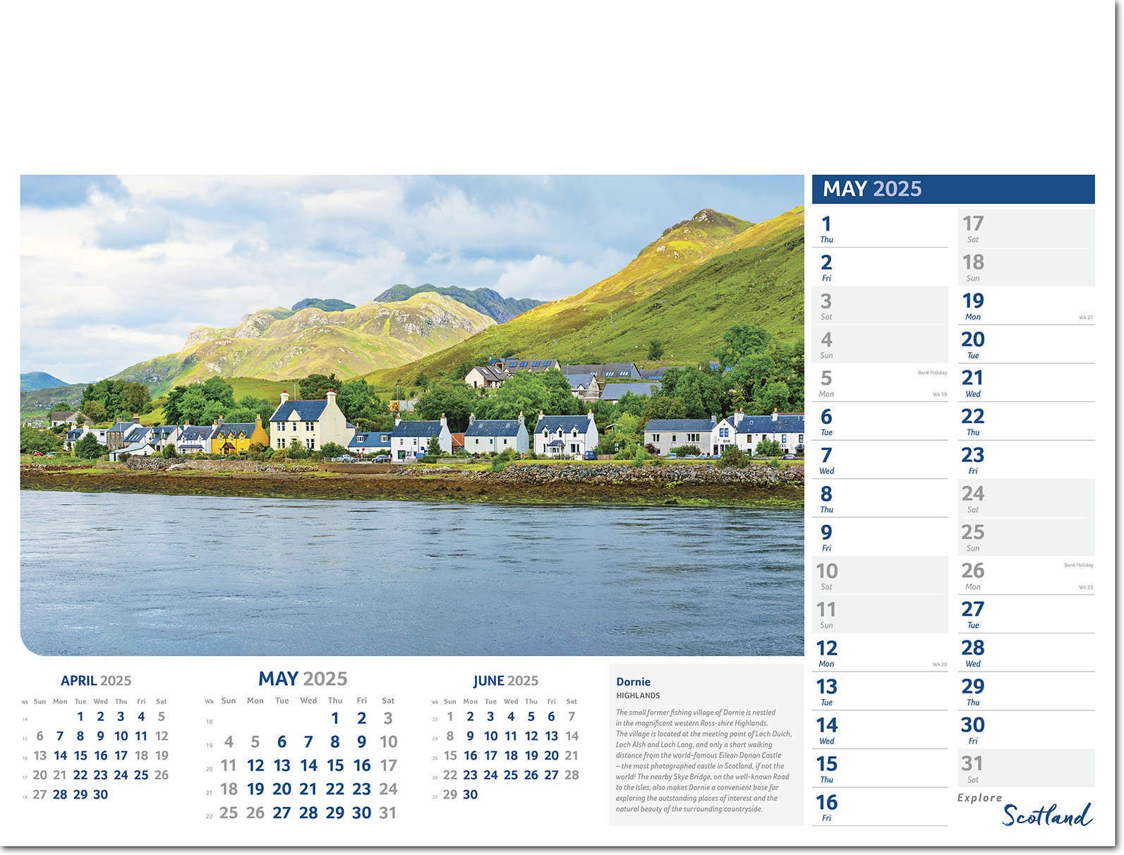 Explore Scotland Calendar