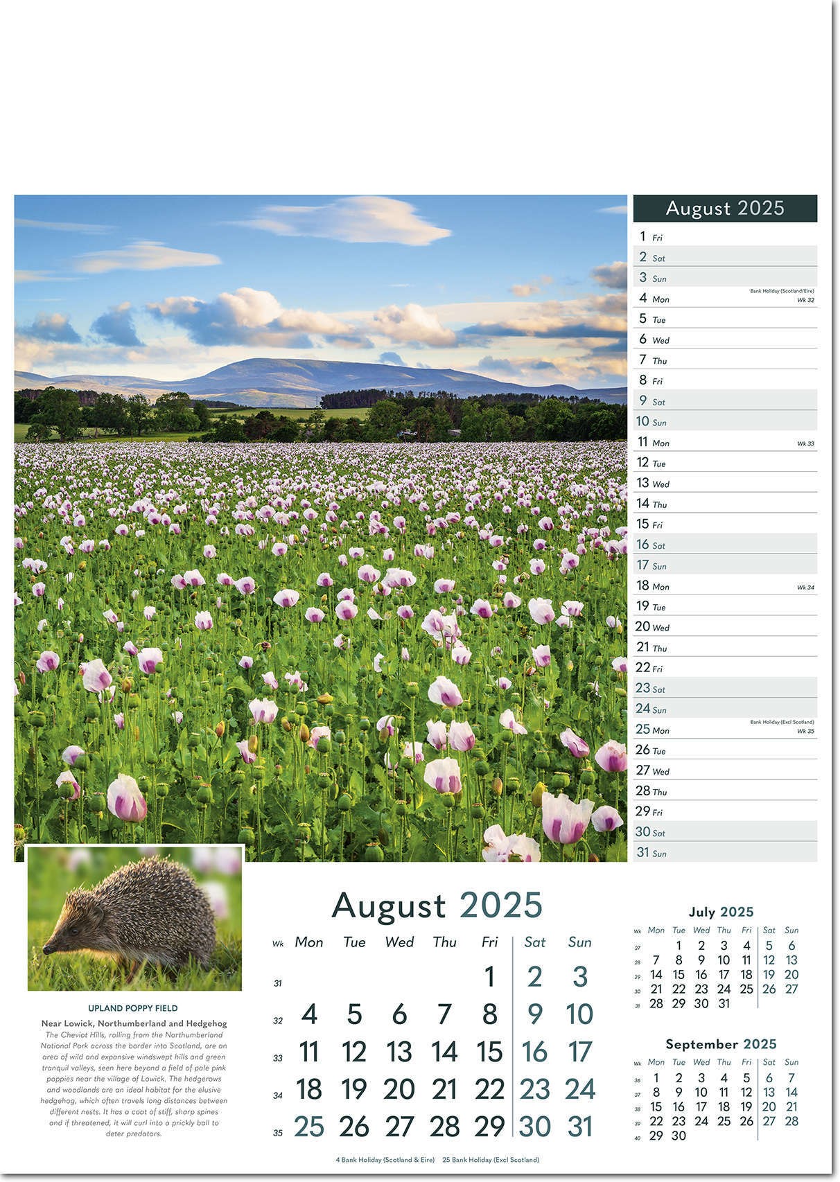 Rural Britain Wall Calendar