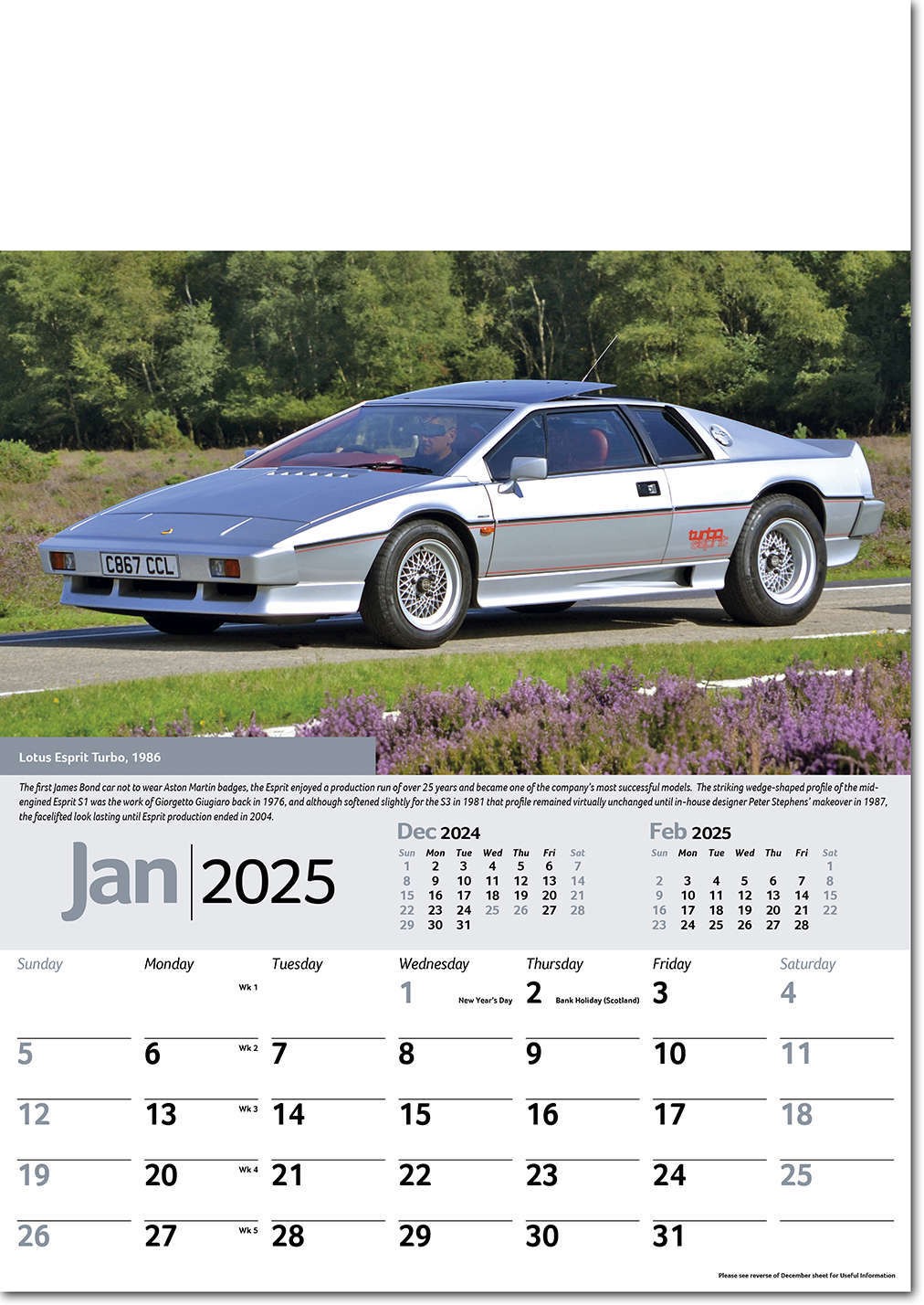 Collectors Cars Calendar