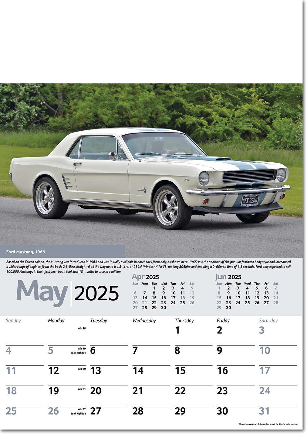 Collectors Cars Calendar